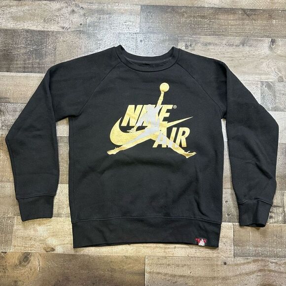 Nike air Jordan Unisex Size Youth Medium Pullover Crewneck Sweatshirt Retro - Picture 1 of 6